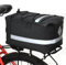 Fockety Bike Bag Rear Rack, 15L Rear Bike Rack Bag with Rain Cover, Waterproof Bicycle Trunk Reflective Saddle Bag Bicycle Rear Rack Bag for Grocery Shopping Commuter Cycling