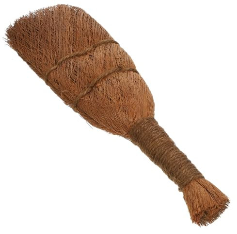 BESPORTBLE Brosse de Nettoyage en Fibre de Palmier pour Bonsaï, Outil de Jardinage Portable, pour Lavage de Pots de Fleurs Marron, Design Simple et Créatif