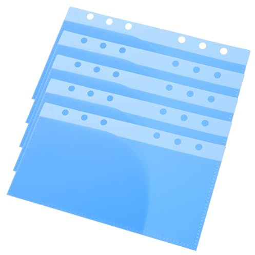 HAPINARY 5St PP-Beutel-Trennseite Indexteiler Trennblätter für Ordnertrenner tragbarer Budgeteinsatz Ordnertasche für Haushaltsbuch austauschbar Zubehör Handbuch Büchertasche a6 Bindemittel