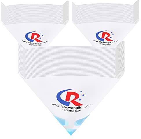 CR CHRWLIN 250 Packung Lacksiebe Lackfilter Papiertrichter Einweg-Filterpapier, 190 Mikron Superfluid Blau Fine Mesh für Spritzpistolen Harz Autolack Grundierung Haus Kunst Handwerks Beschichtungen
