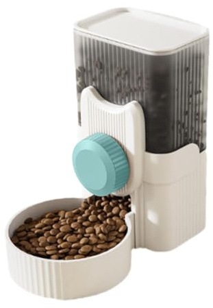 Duroecsain Distributeur Automatique de Nourriture à Suspendre, 1000ml Distributeur Eau pour Petits Animaux, Mangeoire Automatique pour Cage Chiot, Lapin,Cobaye, Furet, Hérisson, Chat, Chinchilla