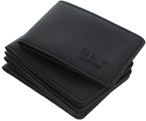 Operitacx 15pcs Car Insurance Registration Card Holder Men's Pu Drive License Sleeve Lightweight Credit Card Wallet