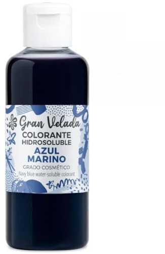 Gran Velada - Seifenfarbe n Dunkelblau 250 ml | Hochkonzentrierte Seifenfarbe, wasserlöslich, für DIY Seifenherstellung, intensives Marineblau für Handarbeit