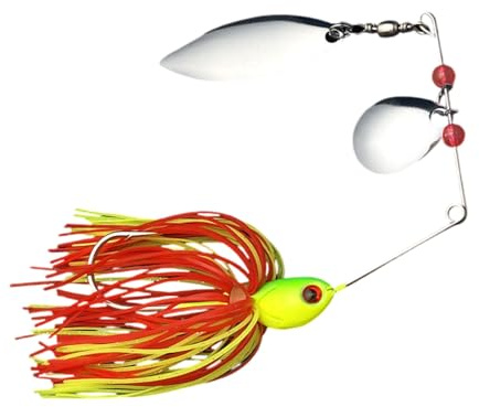 Spinnerbait Leurres de pêche en silicone Jupe Spinner Leurres Appâts en métal dur Appâts de pêche artificiels Nage Jigs Spinner