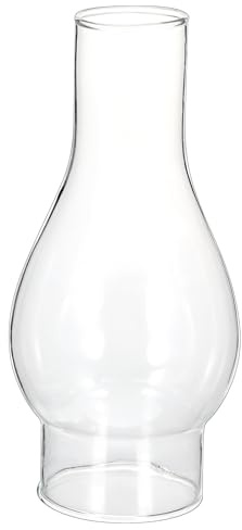 SEWACC Cheminée De Lampe À Huile En Verre Transparent Abat-Jour De Remplacement Pour Lampe À Pétrole Et À Huile Vintage 6.50 X 2.99 X 2.99 in Décoratif Intérieur