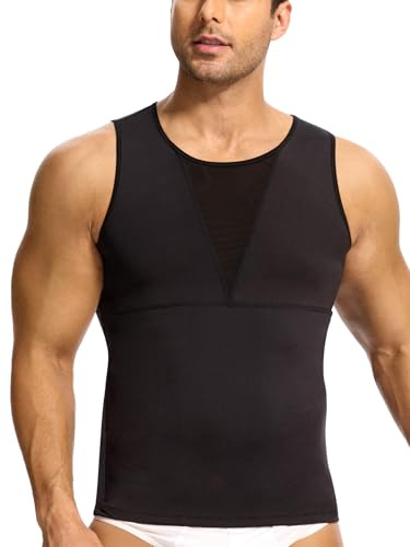 Men's Shapewear Compression Shirt for Body Shaper Tummy Control Tank Top
