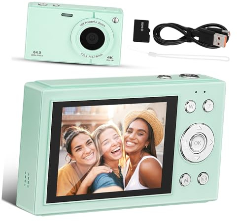 DOITOOL 64gb Appareil Photo Retro Numerique avec Go Carte Mémoire Zoom et Vidéo Portable pour Garçon Fille et Adolescents