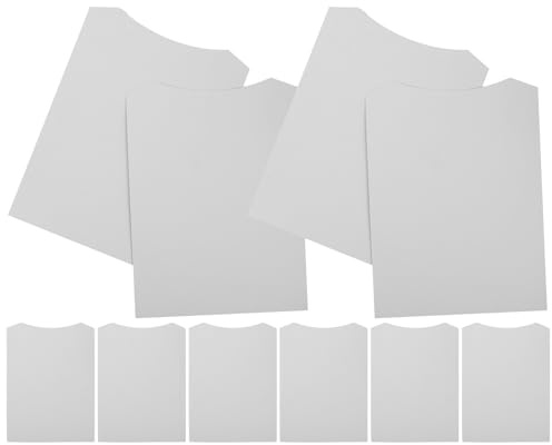 Carton pour Plier Les T-Shirts 10 Pcs en Papier Blanc, Aide au Pliage