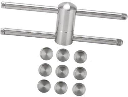 AMSLSIU Herramienta de prensado de Punta de Taco de Billar de Acero Inoxidable, Ligera y práctica, Accesorios de Billar para un máximo Rendimiento, Accesorios de y Snooker,