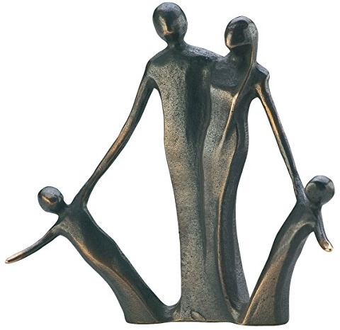 Due Piccolini Bronzeskulptur Höhe 13 cm