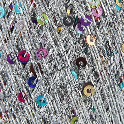 King Cole Cosmos Glitzer-Strickgarn, 25 g Knäuel, Metallic-Pailletten, Bastelgarn (Starburst – 1100)