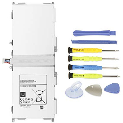 EB-BT530FBU Tablette Akku für Samsung Galaxy Tab 4 10.1 SM-T530 SM-T531 SM-T535 SM-T537 SM-T532 SM-T533 SM-T536 T530NU T537A T537V T537R4 3G 4G/LTE WiFi EB-BT530FBE BT530FBC Tablet Battery with Tool