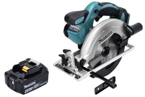 Makita DSS 611 M1 - Sierra circular de mano (18 V, 165 mm, incluye batería de 4,0 Ah, sin cargador)