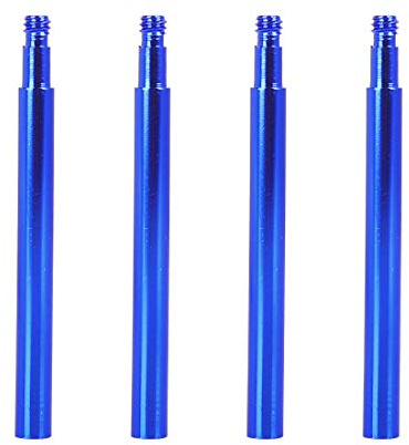 X AUTOHAUX 70mm Aluminum Alloy Bike French Type Valve Extender Extension Blue 4pcs