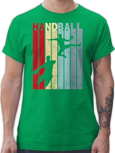 T-Shirt Herren - EM 2026 Trikot Ersatz - Handballspieler Geschenk Handball Geschenke I - XXL - Grün - Herren+Handball+t-Shirt Handballer wm 2007 Shirt hanball Shirts halbball Funshirt Handball.