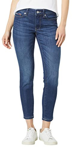 Tommy Hilfiger dam dam skinny jean dam skinny mid rise ankle Jean, Timor tvätt, 26