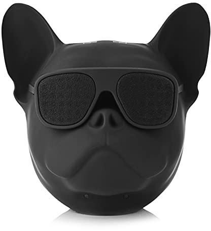 Hundhuvud Bluetooth-högtalare, French Bulldog Trådlös Högtalare, Bärbar Hundformad Stereoljudmusikspelare Bluetooth Trådlös Högtalare, 32G Stort Minne, Cool Kreativ Present