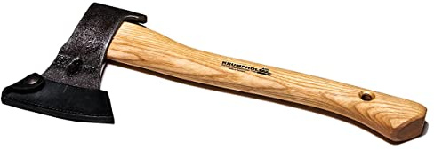 Freizeitbeil 800 Gramm mit 2 Nagelzügen, gef. USA-Hickorystiel (40 cm) und Lederschneidenschutz