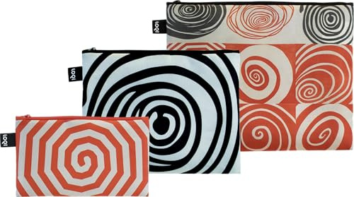 LOQI - LOUISE BOURGEOIS Spiralen Reißverschlusstaschen, Zp.lb, LOUISE BOURGEOIS Spiralen Reißverschlusstaschen
