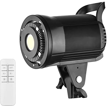 Andoer LM60Bi Portable LED Photographie Fill Light 135W Studio Video Light 3000K-5600K Dimmable Bowens Mount Lumière Continue avec télécommande pour Produit Portrait Mariage Photographie Live