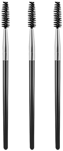 AIVEKE Pennello per Ciglia - 3 Pezzi Pettine per Ciglia, Pennello Sopracciglia, Pennelli da Ciglia, Spazzolino per Ciglia, per Modificare Sopracciglia e Ciglia