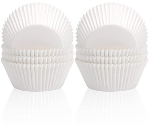 200 Stück Mini Muffins Papierförmchen,Weiß Muffinförmchen Papier,Cupcake Förmchen,Weiß Muffinförmchen Papier Klein für Backen, Dessert Weihnachten Valentinstag Geburtstag Hochzeit Dekoration