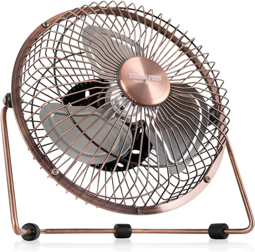 Stagecaptain TV-60U MkII Ventilador de Mesa USB 6 Set 10 - Ideal para escritorios y hogares - Metal resistente - Inclinación continua - Funciona con puerto USB.