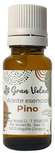 Gran Velada - Aceite Esencial de Pino Puro 100 ml para Aromaterapia y Cosmética Artesanal | Propiedades Antisépticas y Antiinflamatorias | Ideal para Jabones, Champús y Masajes