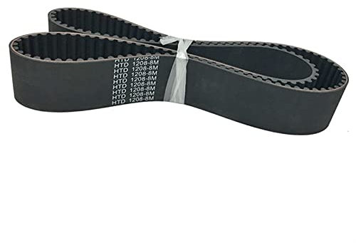Zahnriemen 1208-8M Gummiriemen, Breite 38/50/55/60/70 mm, C = 1208 mm, Bogenzahn, HTD8M Synchronriemen mit geschlossener Schlaufe, Fiberglaskern, 151 Zähne
