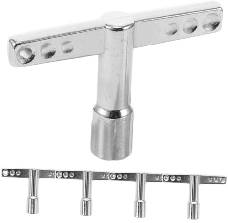 JOINPAYA 5stücke Schlagzeug-stimmlehre Mit Schlüsseln Trommel Tuner Schlüssel Für Snare Tuning Wrench Trommel Kopf Teller Stimmzubehör Langlebiger Und Praktischer Schlagzeugschlüssel-werkze