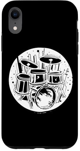 Kit de batterie Dessin de groupe de musique Coque pour iPhone XR