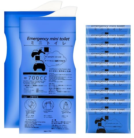 6 Pcs Portable Urinal for Women Men, 700 ml Urine BagsPee Bags, Emergency Toilet Vomit Bags for Travel Urinals, Portable Camping Toilet Bags with Gel for Traffic Jam Hiking Camping Adults Pregnant
