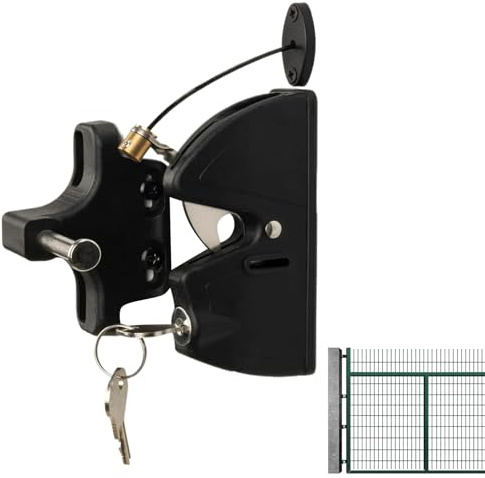 Chiusura per cancello per recinzione esterna, serrature autobloccanti per cancelli, protezione di sicurezza, hardware resistente per piscina, cortile, capannone degli attrezzi, fienile, patio