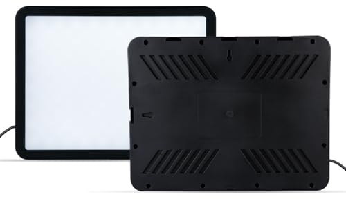 Panneau lumineux de studio à intensité variable, 280 LED, 3 modes de couleur, montage extensible, compatible pour le streaming en direct et le tournage en plein air, équipement d'éclairage polyvalent