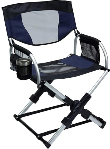 Regiestühle 5,34 Pfund Tragbare Metall Make-Up Outdoor Folding Camping Angeln Garten Strand Regie Stühle(Blue)