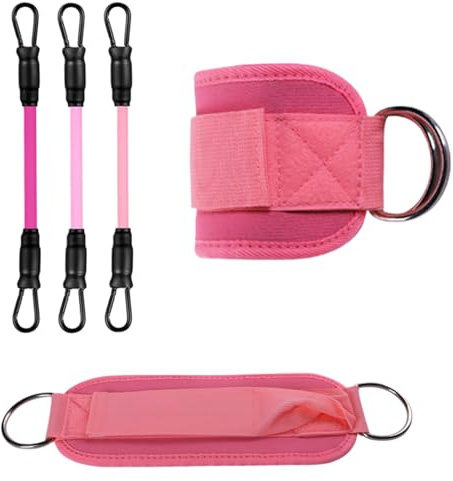 Tuxxjzm Bandas de resistencia para el tobillo, equipo de entrenamiento portátil y eficaz, para gimnasio, entrenamiento diario, rutina en casa, entrenamiento de fuerza