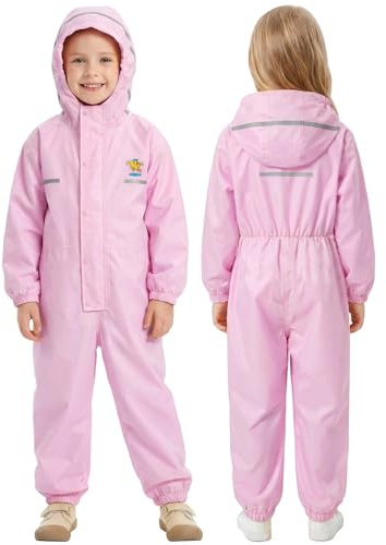 JiAmy Girls Boys Waterproof Suit School Rainy Days for 8-9 Years