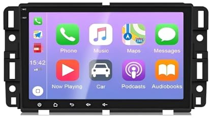 Radio para Coche de 8 Doble DIN para GMC para Sierra y camionetas, con GPS, estéreo Bluetooth GPS para Coche