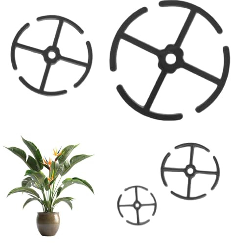 Lot de 4 supports de tige de Monstera, support de tige Pothos pour jardiniers, paysagistes, débutants | Intérieur et extérieur, balcon, jardin, support d'escalade réutilisable à 360 degrés