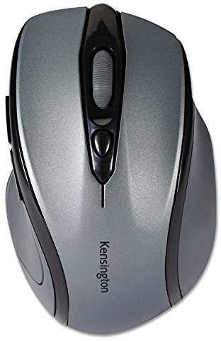 Kensington Pro Fit Optische Kabellose RF 1750dpi schwarz, grau – Maus (RF Wireless, Büro, Rad, optisch, PC, Schwarz, Grau)