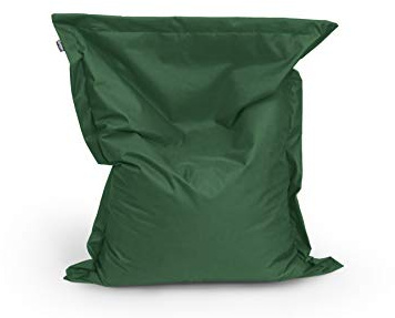 Sitzsack Beanbag rechteckige Bodenkissen 200x140cm 32 Farben Indoor Outdoor Sitzsäcke mit Füllung Riesensitzsack Kindergarten Sitzkissen Schule Bean Bag ca.480L(dunkelgrün)