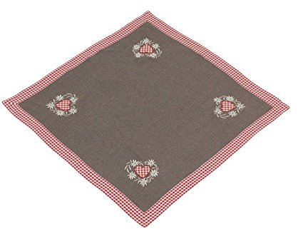 Mitteldecke, Tischdecke, Alpenglück Chaletstyle, Landhaus 85 x 85 cm