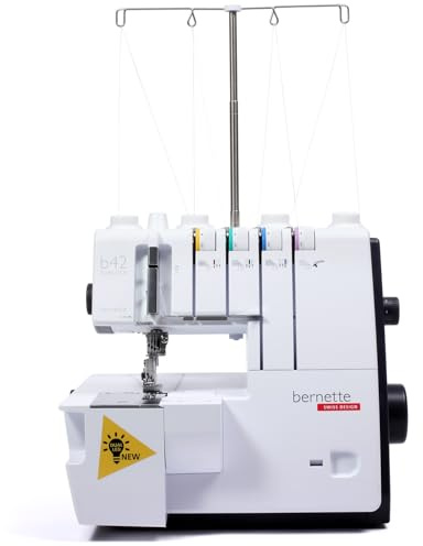 Bernette 42 Funlock | Die preisgünstige 4-Faden und 3- Nadel-Coverstich-Maschine – für professionelle Säume
