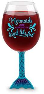BigMouth Inc. - Botella completa de copa de vino (750 ml), color azul