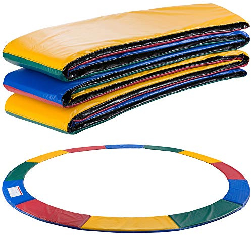 Arebos Kantskydd för studsmatta fjäderskydd | fjäderskydd | kantskydd | 427 cm | tillverkad av PVC och PE | slitstark | 100% UV-resistent | Färgglad