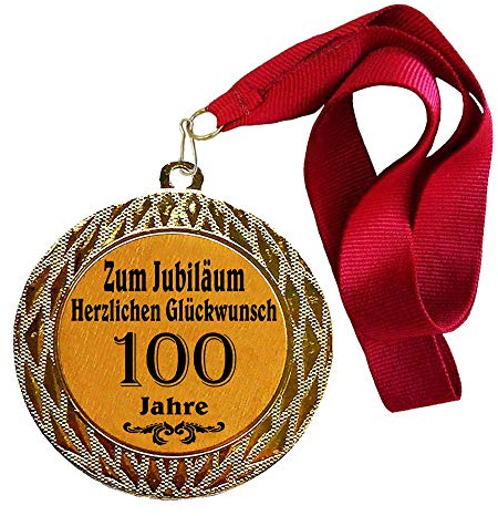 Larius Group Medaille Orden zum Jubiläum 100 Jahre Auszeichnung Ehrenorden zum Geburtstag Geschenk Jubilar Persönlichen Orden Wunschtext
