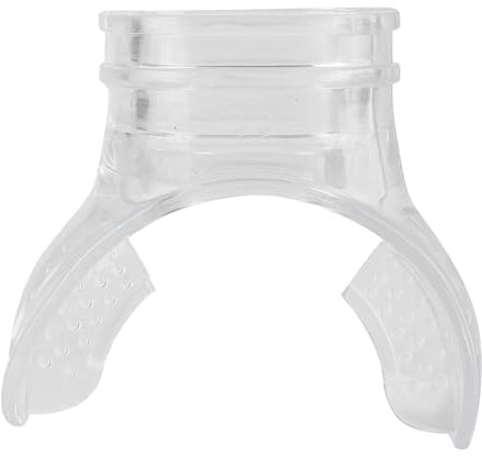 Alomejor Schnorchel, Atemrohr aus weichem Silikon für Schnorcheln, transparent mit Biss-Schutz, sauber und hygienisch