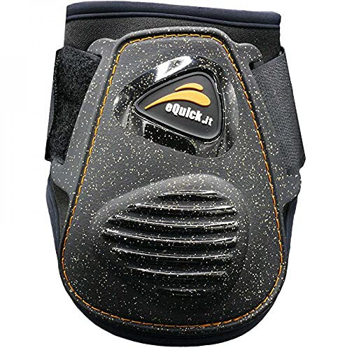 EQUICK Streichkappe eLight Glitter Größe S, Farbe schwarz