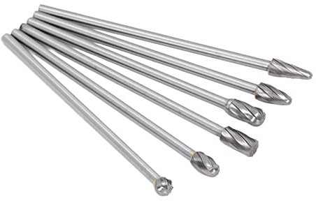 Fresa in metallo duro, kit di attacco per testata cilindri per lavorazione di finitura 6 pezzi ad alta lucidatura per officina di produzione per la lavorazione del legno