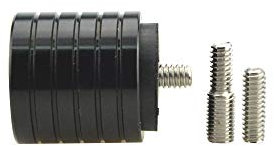 wolfman Bogenschießen Stabilizer Weight Set Gegengewichts Kit einstellbare Edelstahl Bogenstabilisatoren Balance Bar Rod End Dämpfer für Recurvebogen und Compoundbogen (Schwarz)